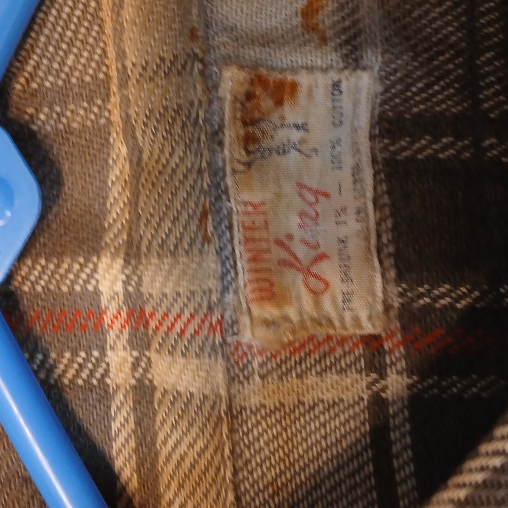 Winter King Vintage Flannel 40s / 50s Large - Picture 2 of 9